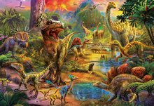 Puzzle 1000 elementów - Kraina Puzzle Dinosaury Educa 1000 części i klej Fix od 11 lat_0