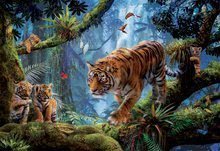 Puzzle 1000 dielne - Puzzle Tigers in the tree Educa 1000 dielov a Fix lepidlo od 11 rokov_0