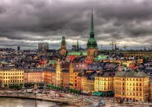 1000 darabos puzzle - Puzzle Views of Stockholm Educa 1000 darabos és Fix ragasztó 11 évtől_0