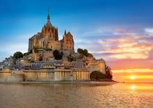 1000 delne puzzle - Puzzle Mont Saint Michel Educa 1000 delov in Fix lepilo od 11 leta_0