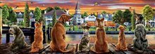 Puzzle panoramic - Puzzle panorama Dogs on the Quay Educa 1000 piese de la 11 ani_0