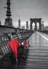1000 delne puzzle - Puzzle Black&White Red Umbrella, Brooklyn Bridge Educa 1000 delov in Fix lepilo od 11 leta_0
