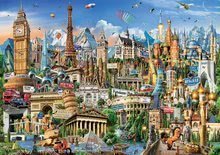 Puzzle cu 2000 de bucăți - Puzzle Europe Landmarks Educa 2000 piese cu lipici Fix de la 11 ani_0