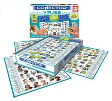 Cudzojazyčné spoločenské hry - Spoločenská hra Conector Monumenty a cestovanie Viajes Educa španielsky 352 otázok od 7-12 rokov_0