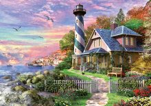 Puzzle 1000 dílků - Puzzle Lighthouse at Rock Bay Educa 1000 dílků a Fix lepidlo od 11 let_0