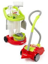 Jocuri de uz casnic - Cărucior de curățenie cu găleată și aspirator 3în1 Clean Home Écoiffier  detergenți de curățare de la 18 luni_1