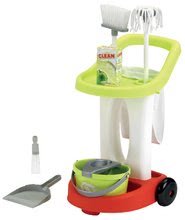 Elektronische Spielküchen - Set Küche erweitbar mit fließendem Wasser Tefal Evolutive Grand Chef Smoby und ein Reinigungswagen mit einem Eimer und einem Waffeleisen mit Geräten und Waffeln_37