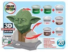 Puzzle 3D - 3D SCULPTURE sochárske puzzle - STAR WARS Yoda Color edition 160 dílů od 6 let_2