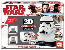 Puzzle 3D - 3D SCULPTURE sochárske puzzle - STAR WARS Stormtrooper color edition 160 dielov 22*14*22 cm EDU17803_0