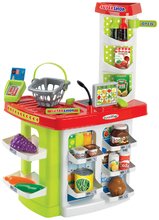 Szupermarketek gyerekeknek - Közért szupermarket bevásárlókocsival 100% Chef Ecoiffier pénztárgéppel és élelmiszerekkel 18 hó-tól_1