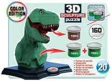 Puzzle 3D - 3D SCULPTURE sochárske puzzle T-Rex color edition 160 dielov 22*14*22 cm EDU17848_2