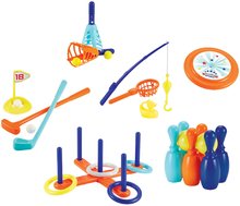 Spielhäuser Sets - Set Häuschen Maison Neo Floralie Smoby Sportset mit 7 Spielen und einer Dosenpyramide_0