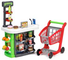 Szupermarketek gyerekeknek - Közért szupermarket bevásárlókocsival 100% Chef Ecoiffier pénztárgéppel és élelmiszerekkel 18 hó-tól_9