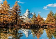 Puzzle 1000 dielne -  NA PREKLAD - Rompecabezas Montaña Matterhorn en Otoño Educa 1000 piezas y pegamento Fix desde 11 años_0
