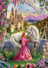 Puzzle 500-teilig - Puzzle Fairy and Unicorn Educa 500 Teile und Fixkleber ab 11 Jahren_0