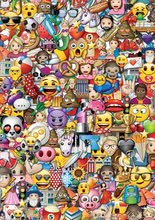 Puzzle cu 500 de bucăți  - Puzzle Emoji Educa 2x500 piese şi lipici Fix de la 11 ani_1