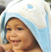 Prosoape pentru bebeluși - Prosop de baie cu glugă pentru bebeluşi toTs-smarTrike iepuraş albastru 100% bumbac moale natural_1