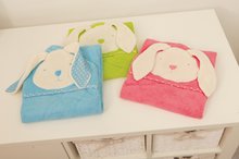 Serviettes de bain pour nourrissons - Toupet avec capuche pour les plus petits toTs-smarTrike Lapin 100% coton naturel bleu de 0 mois_3