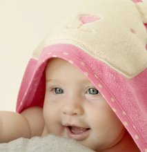 Prosoape pentru bebeluși - Prosop de baie cu glugă pentru bebeluşi toTs-smarTrike iepuraş roz 100% bumbac moale natural_1