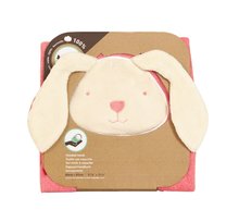 Dojčenské osušky - Osuška s kapucňou pre najmenších toTs-smarTrike zajačik 100% prírodná bavlna ružová od 0 mesiacov_2