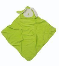 Ręczniki i okrycia kąpielowe - Osłonka z kapturem dla najmłodszych toTs-smarTrike zajączek 100% bawełna naturalna zielona od 0 miesięcy_0