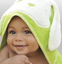 Telo da bagno per neonati - Asciugamano con cappuccio per i più piccoli toTs-smarTrike coniglietto 100%cotone naturale verde dai 0 mesi_1