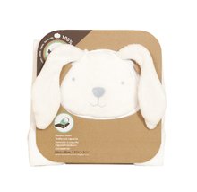 Dojčenské osušky - Osuška s kapucňou pre najmenších Classic toTs-smarTrike zajačik 100 % prírodná velúr bavlna biela od 0 mesiacov_1