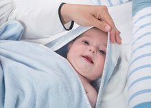 Babyhandtücher - Kapuzenhandtuch für die Kleinsten Classic toTs-smarTrike Hase 100% Naturvelours Baumwolle blau ab 0 Monaten_0