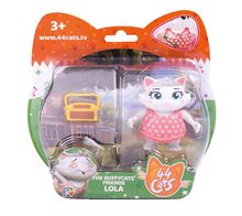 Figurines et animaux - La figurine chat Lola avec la radio 44 Cats Smoby 17×19×7 cm_0