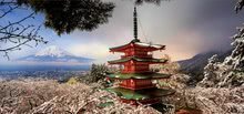 Panorama puzzle - Puzzle panorama Mount Fuji and Chureito Pagoda Educa 3000 dielov od 11 rokov_0