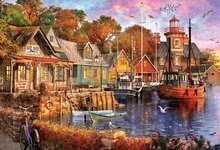 4000 - 8000 delne puzzle - Puzzle The harbour evening Educa 5000 delov od 11 leta_0