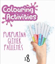Otroške puzzle do 100 delov - Puzzle pobarvanke Samorog Colouring Activities v kovčku Educa 100 delov - barvanje z bleščečimi flomastri od 6 leta_0