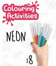 Dječje puzzle do 100 dijelova - Puzzle bojanke Dino Colouring Activities Educa 50-djelne u kovčegu s neon flomasterima od 4 godine_0