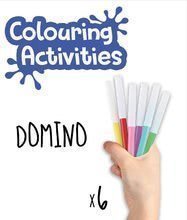 Domino und Lottospiel - Domino zum Ausmalen Tiere Colouring Activities Educa im Aktenkoffer 18 Teile - Malen mit Markern_0