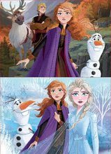 Drewniane Disney puzzle - Puzzle drewniane dla dzieci Frozen Educa 2*50 części od 5 lat_0