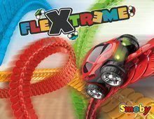 Autópályák - Szett flexibilis autópálya Flextrem Discovery Set Smoby 612 cm hosszított autópályával_2