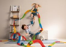 Autópályák - Szett flexibilis autópálya Flextrem Discovery Set Smoby 612 cm hosszított autópályával_0