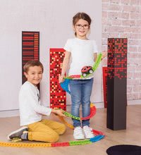 Kompleti avtomobilčki - Komplet fleksibilna avtosteza Flextrem Discovery Set Smoby s 612 cm podaljšano stezo 2 kretnici 2 fiksaciji in 4 elektronski avtomobilčki_11