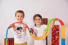 Autodráhy - Flexibilní autodráha FleXtrem Discovery Set Smoby 184 dílů dráhy a 440 cm dlouhá s elektronickým svítícím autem od 4 let_19