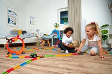 Autodráhy -  NA PREKLAD - Autodráha FleXtrem Discovery Set Smoby, flexible 184 piezas de vía y un automóvil con luces electrónicas de 440 cm de largo para niños a partir de 4 años._38