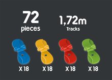 Piste de mașini - Piese de schimb pentru pista flexibilă Flextrem Discovery Set Smoby 72 piese de 172 cm lungime de la 4 ani_3