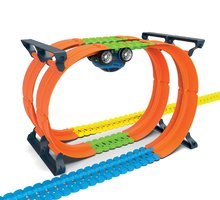 Sety autíčka - Set flexibilná autodráha Flextrem Discovery Set Smoby so Superloops okruhmi a predĺženou dráhou 612 cm s elektronickým autíčkom_0