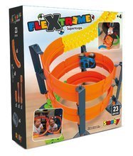 Sety autíčka - Set flexibilná autodráha Flextrem Discovery Smoby so Superloops okruhmi a predĺžená dráha 612 cm s výhybkou a fixáciou a 3 elektronické autíčka SM180902-9_35