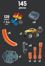 Autodráhy - Flexibilní autodráha s obloukem Flextrem Superloop Circuit Smoby vertikálně-horizontální s autem 145 dílů od 4 let_2