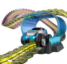 Auto staze - Fleksibilna autostaza Flextrem Neon Set Smoby svijetli u mraku u različitim bojama, dužine 2,6 m, 112 dijelova s elektroničkim autićem 4 god_0