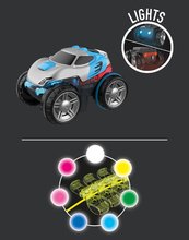 Auto staze - Fleksibilna autostaza Flextrem Neon Set Smoby svijetli u mraku u različitim bojama, dužine 2,6 m, 112 dijelova s elektroničkim autićem 4 god_1