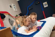 Autodráhy - Flexibilná autodráha Spidey Marvel Flextrem Set Smoby s elektronickým autíčkom 184 dielov dráhy 4,40 m dĺžka s pavučinou od 4 rokov_0