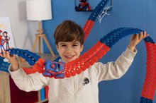 Autodráhy - Flexibilná autodráha Spidey Marvel Flextrem Set Smoby s elektronickým autíčkom 184 dielov dráhy 4,40 m dĺžka s pavučinou od 4 rokov_6