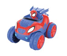 Autodráhy - Flexibilná autodráha Spidey Marvel Flextrem Set Smoby s elektronickým autíčkom 184 dielov dráhy 4,40 m dĺžka s pavučinou od 4 rokov_1
