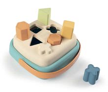 Didaktischer Korb aus Zuckerrohr Bio Sugar Cane Shape Sorter Smoby 8 Würfel - aus der Smoby Green Kollektion 100% recycelbar ab 12 Monaten